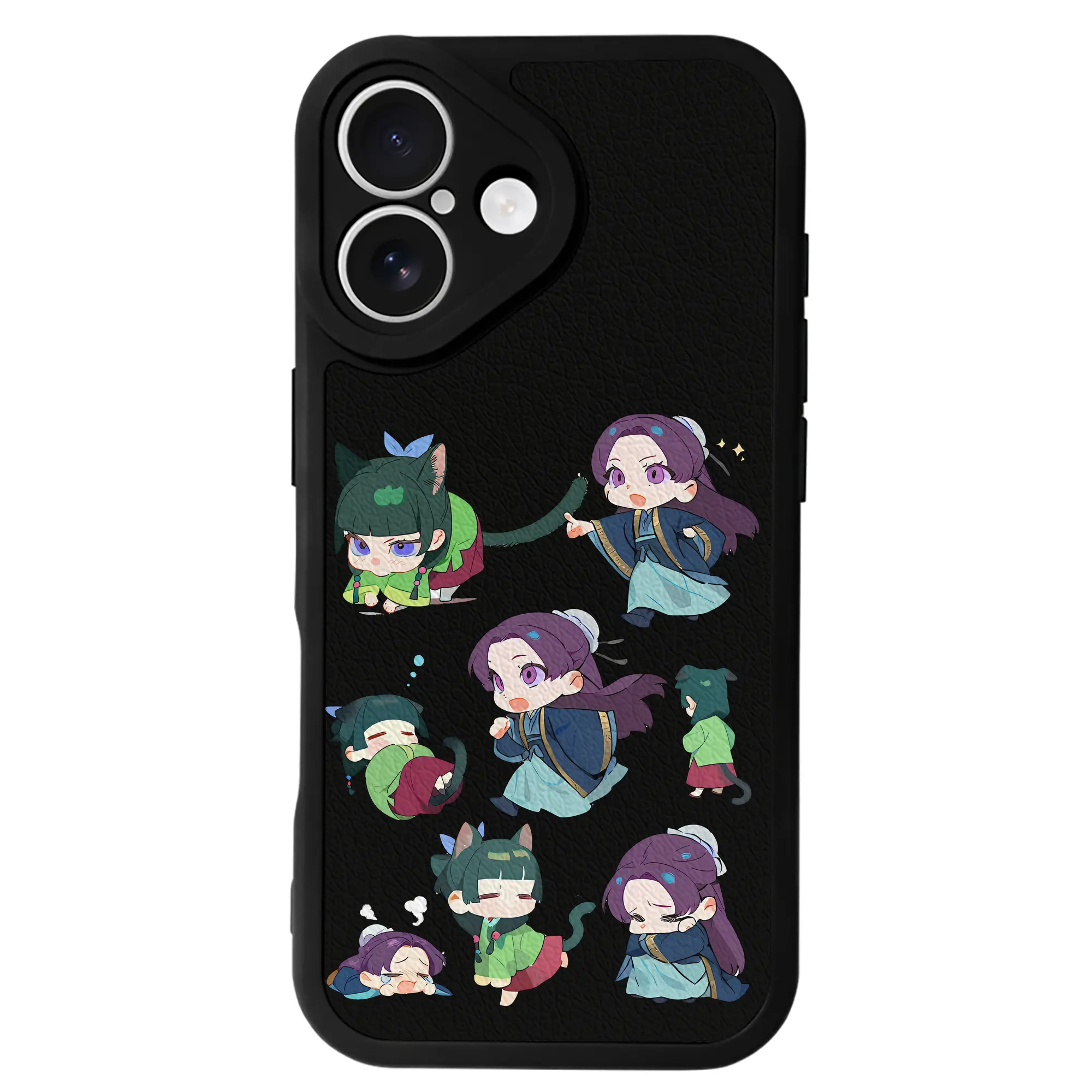 薬屋のひとりごと グッズ,壬氏 - IPhone 16シリーズ対応 ・ シリコンスマホケース ・ レザー調 ・ 高精度フィット ・ 耐衝撃 ・ ワイヤレス充電対応 ・ 精密カット